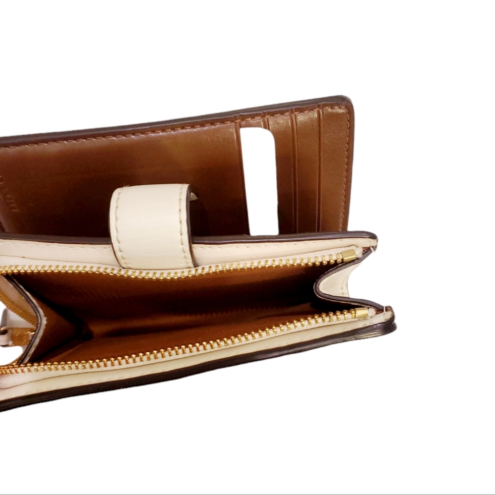Coach Beige Colorblock Signature Wallet - Picture 6 of 6